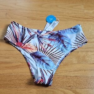 Cupshe Multicolor Tropical Bikini Bottom